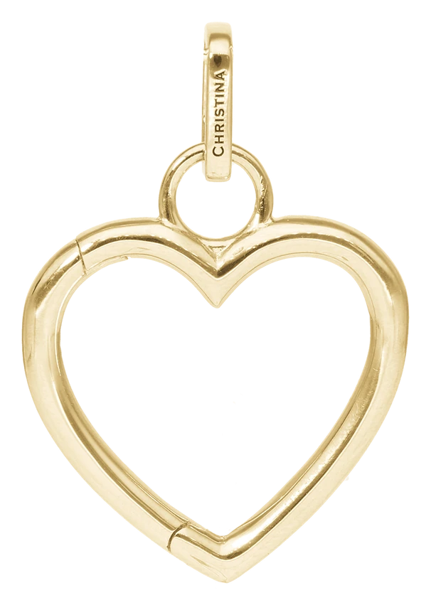 Collectors Heart Vedhæng i forgyldt sterlingsølv 680-G155 — produktfoto