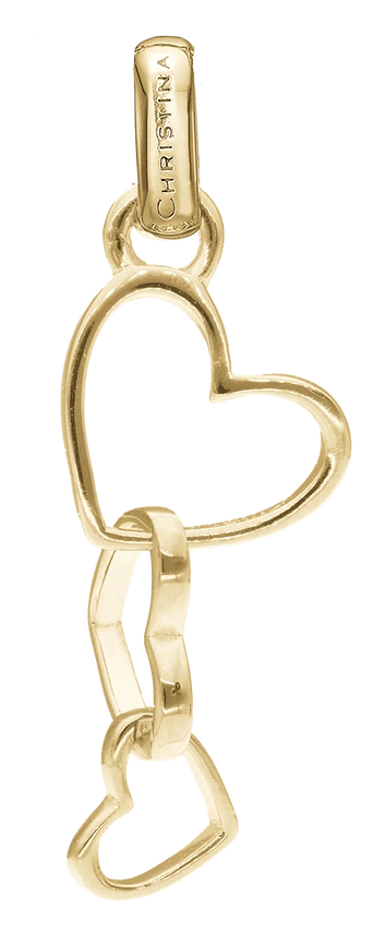 Dancing Love Vedhæng i forgyldt sterlingsølv 680-G171 — produktfoto