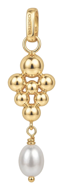 Bubbles Pearl vedhæng forgyldt sølv 680-G182 — produktfoto