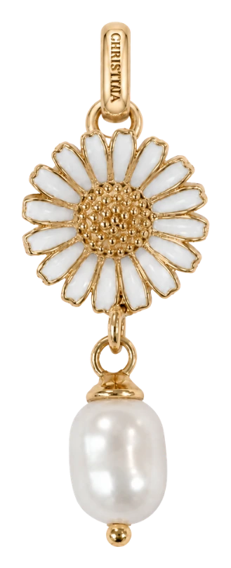 Marguerite Pearl vedhæng forgyldt sølv 680-G184
