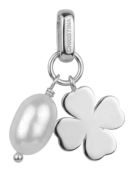 Clover & Pearl vedhæng sølv 680-S175