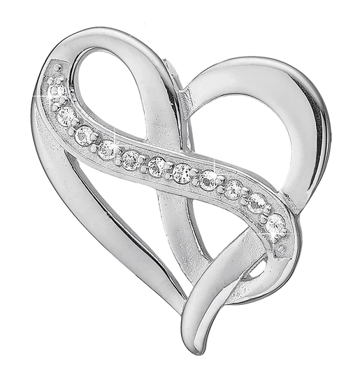 Heart with Eternity Vedhæng i sterlingsølv 680-S96 — produktfoto
