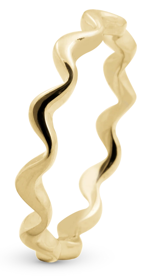 Wave Ring i forgyldt sterlingsølv 800-0.2.B — produktfoto