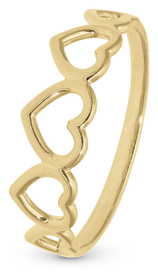 Dancing Love Ring i forgyldt sterlingsølv 800-1.19.B