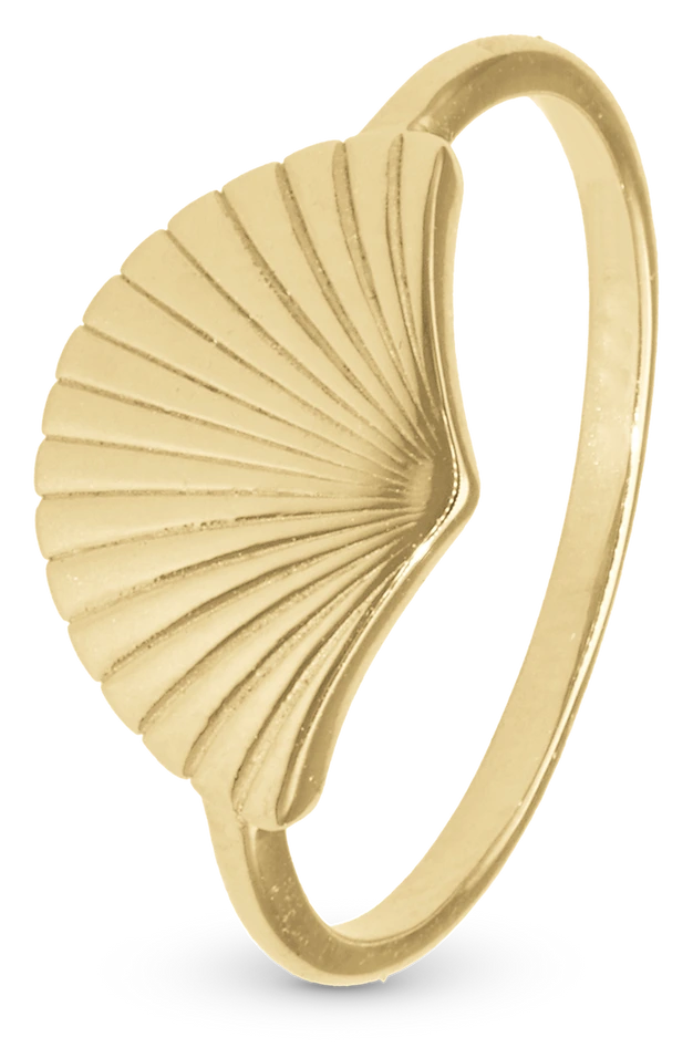 Fan Ring i forgyldt sterlingsølv 800-1.21.B — produktfoto