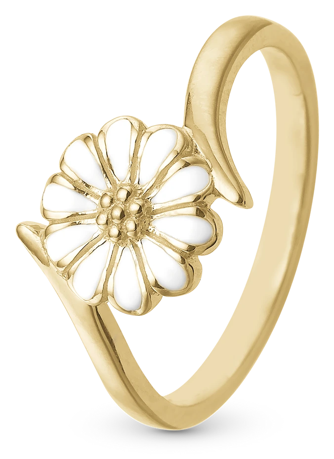 Marguerit Power Ring i forgyldt sterlingsølv 800-2.22.B