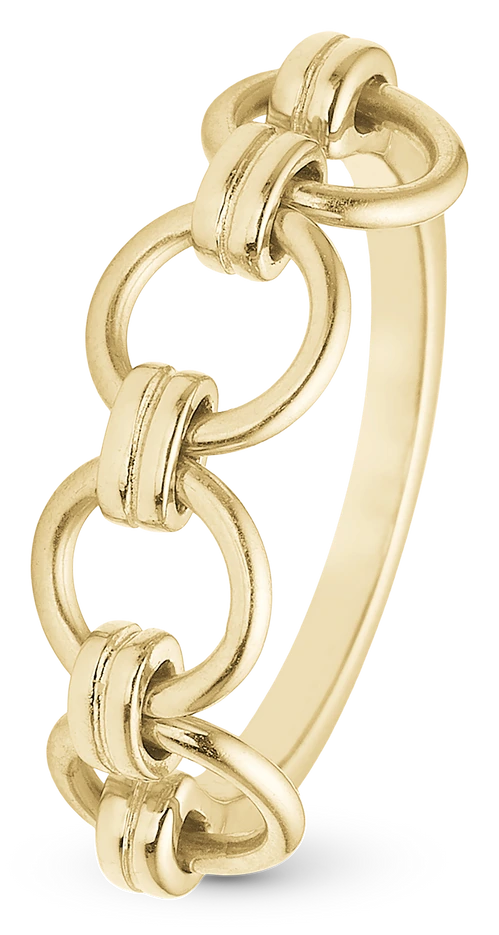 Links Ring i forgyldt sterlingsølv 800-2.25.B — Produktfoto