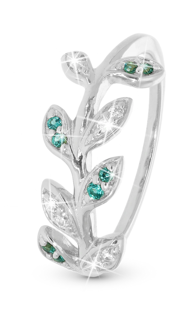 Colourful Leaves Ring i sterlingsølv 800-2.29.A — produktfoto