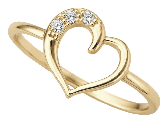Love Story ring forgyldt sølv 800-2.30.B