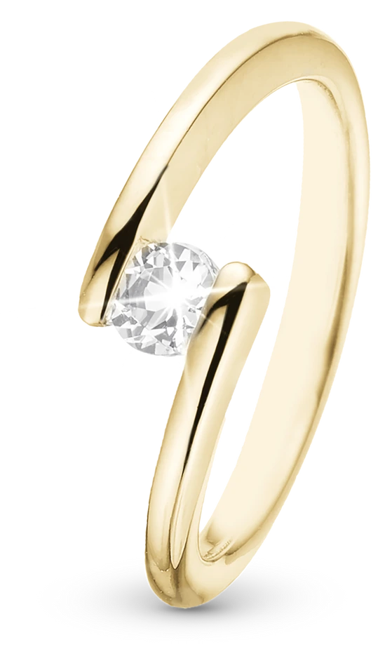 Supernova Ring i forgyldt sterlingsølv 800-3.14.B