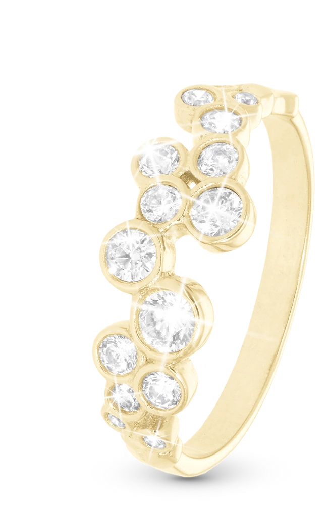 Bubbles Ring i forgyldt sterlingsølv 800-3.30.B — product photo