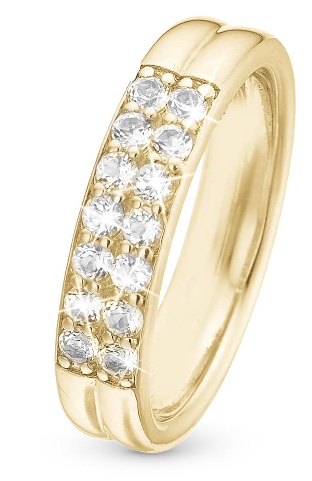 Eternity Sparkle Ring i forgyldt sterlingsølv 800-4.2.B