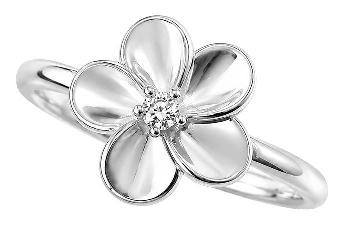 Flower Bouguette ring sølv 800-5.11.A