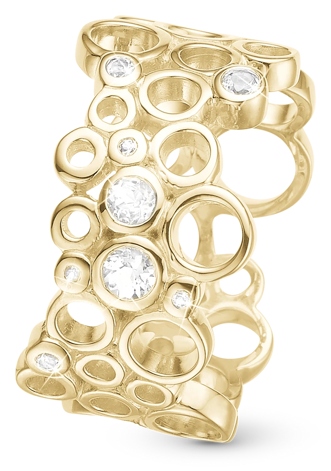 Cocktail Ring i forgyldt sterlingsølv 800-5.2.B — produktfoto