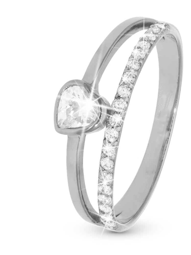 Sparkling Love Ring i sterlingsølv 800-5.8.A — produktbilde