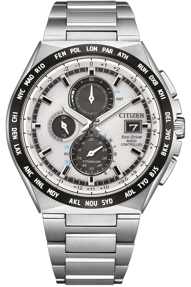 Eco-Drive Super Titanium Radio Controlled Chronograph AT8238-84A