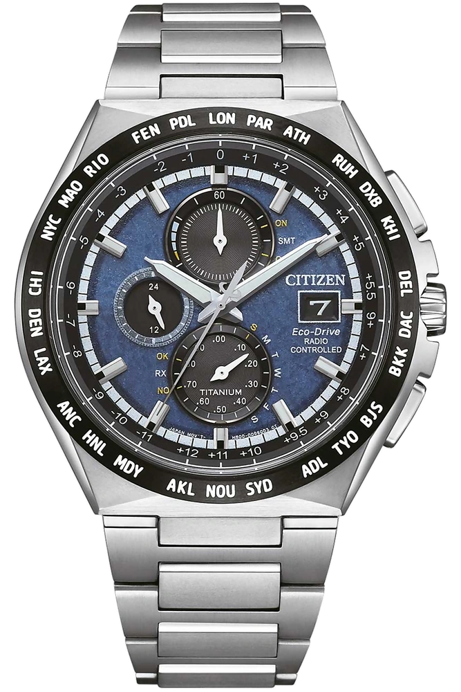 Eco-Drive Super Titanium Radio Controlled Chronograph AT8238-84L