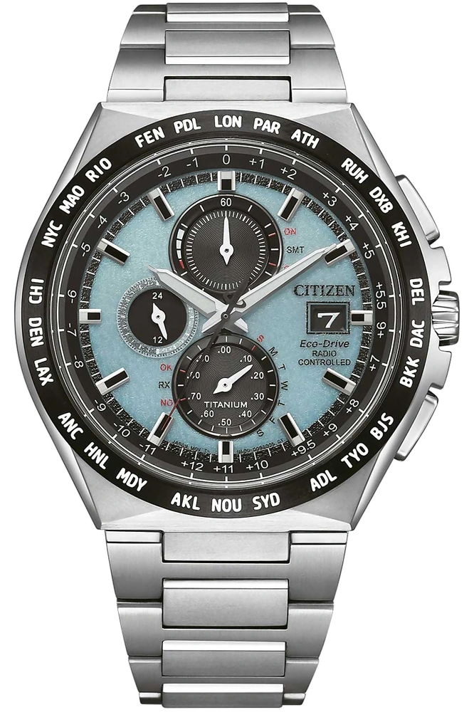 Eco-Drive Super Titanium Radio Controlled Chronograph AT8238-84M