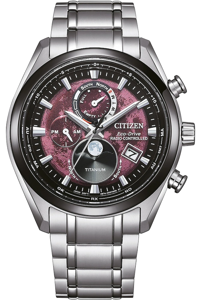 Eco-Drive Moon Phase Titanium Radio Controlled BY1018-80X