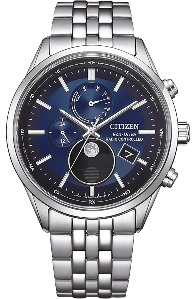 Eco-Drive 4-Zone Radio Controlled Moon Phase BY1030-50L
