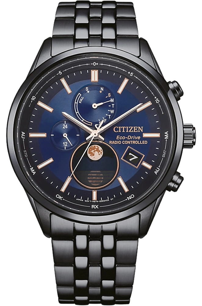 Citizen Eco-Drive 4-Zone Radio Controlled Moon Phase BY1035-56L — Produktfoto